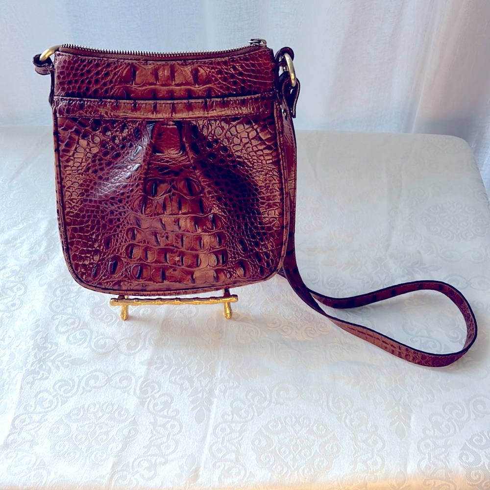 Brahmin embossed Alligator Cross Body